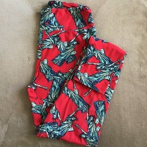 Lularoe patriotic Statue of Liberty leggings